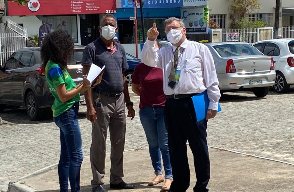 O engenheiro civil Osmar Delboni, do Departamento de Engenharia da Confederação Brasileira de Futebol (CBF), esteve em Aracaju nesta quinta-feira, 29 / Foto: Givaldo Ricardo