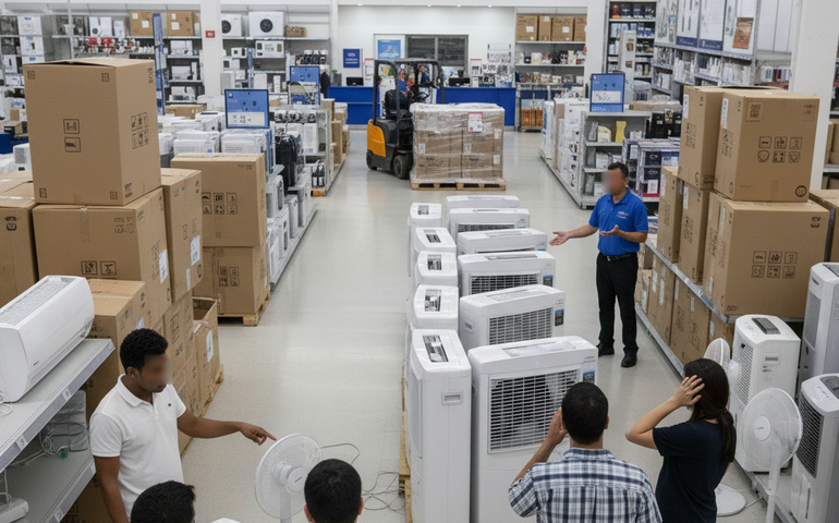 Calor: vendas de ar-condicionado crescem até 207% nos últimos dias, e lojas ficam sem estoque