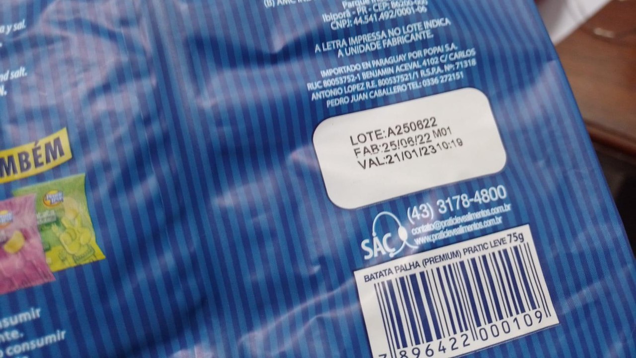 Vigilância Sanitária apreende 40 kg de alimentos vencidos em motel da capital
