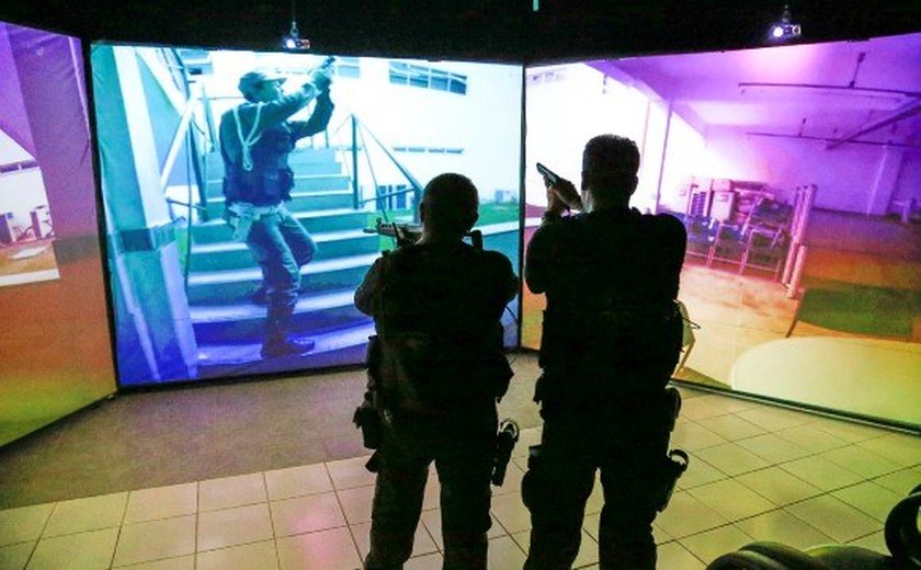 Governo equipa Polícia Civil com simulador de tiros utilizado por policiais americanos