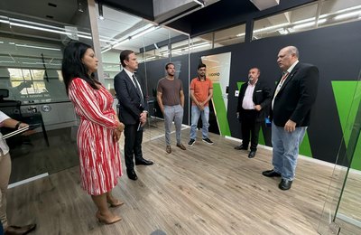 Comitiva da Universidade de Lisboa visita Centro de Inovação do Jaraguá