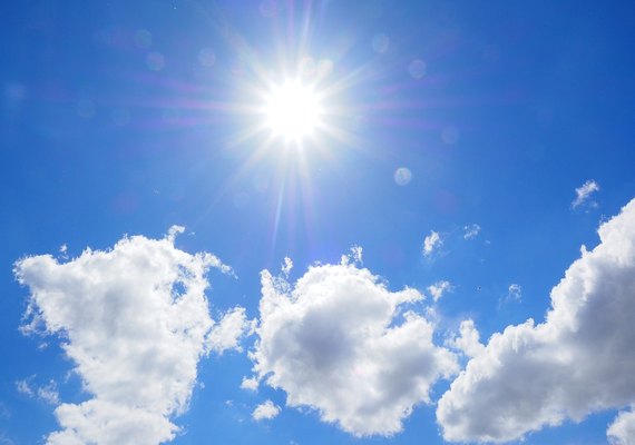 Previsão aponta predomínio de sol durante o final de semana