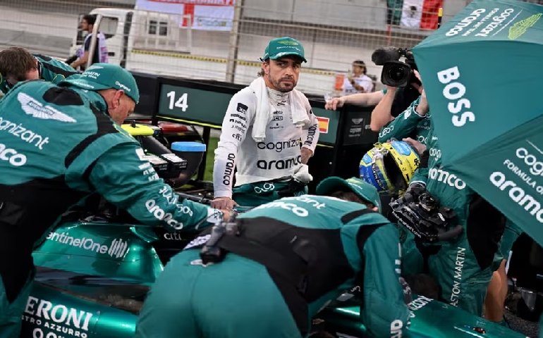 Ações da Aston Martin subiram 30% após pódio de Fernando Alonso na Fórmula 1