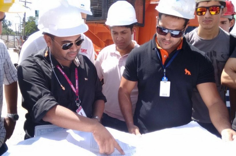 Estudantes de Engenharia visitam as obras de duplicação da AL-101 Norte