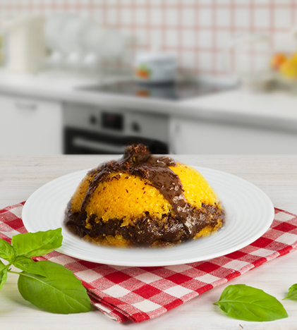 Cuscuz Recheado com Brigadeiro