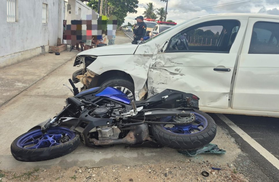 acdente moto / Foto: Foto: BPRv/SE