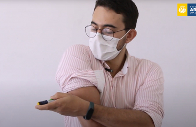  Enfermeiro arapiraquense ensina como pacientes diabéticos devem utilizar as canetas aplicadoras de insulina