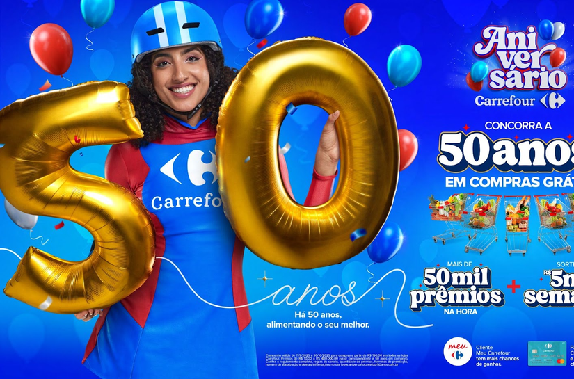 Carrefour dá início à maior promoção da sua história com mais de 50.000 prêmios e 50 anos em compras grátis