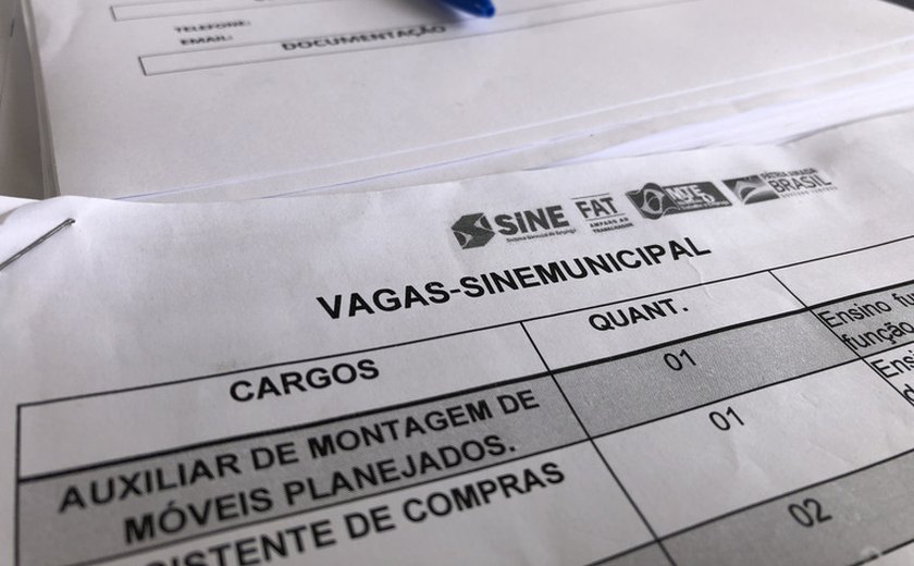 Sine Maceió oferta 40 vagas de emprego nesta segunda (28)