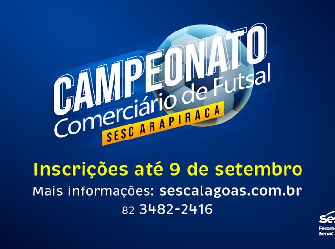Sesc Alagoas abre inscrições para campeonato de futsal em Arapiraca