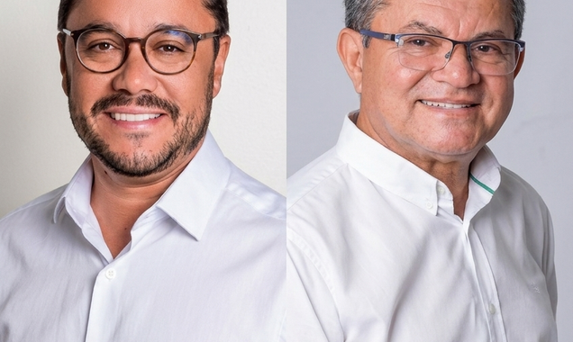  Bruno Teixeira e o vice Ubiratan Nunes / Foto: Reprodução
