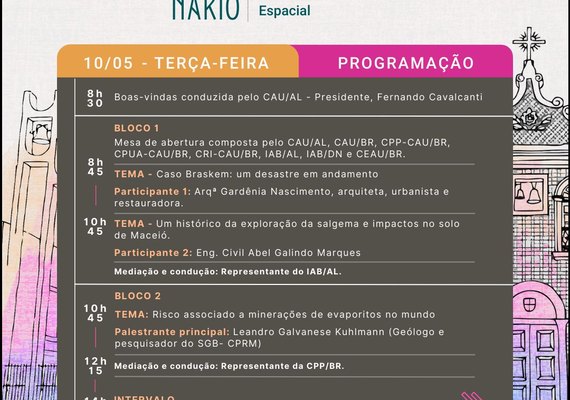 Seminário debate sobre o papel do arquiteto no planejamento urbano em situações de catástrofes