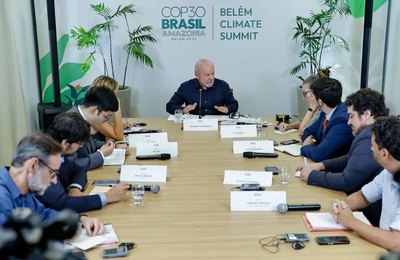 Às vésperas da COP30 em Belém, Lula apresenta à imprensa estrangeira medidas de segurança pública e combate ao crime