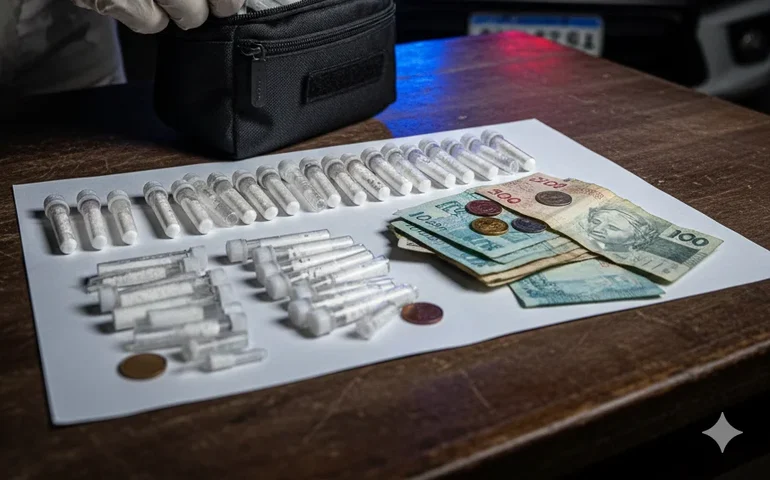 Flagrante no Primavera: Mulher tenta esconder 'pochete do tráfico' em casa abandonada, mas acaba presa pela PM em Arapiraca