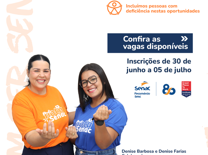 Senac Alagoas abre seleção para instrutores em diversas regiões do estado