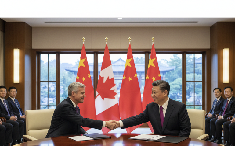 Em visita a Pequim, premiê do Canadá busca reduzir dependência dos EUA