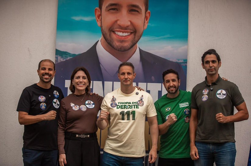 Em Santos-SP, Derrite renova parceria com Coimbra e Rosana e defende intensificar combate ao crime organizado na Baixada