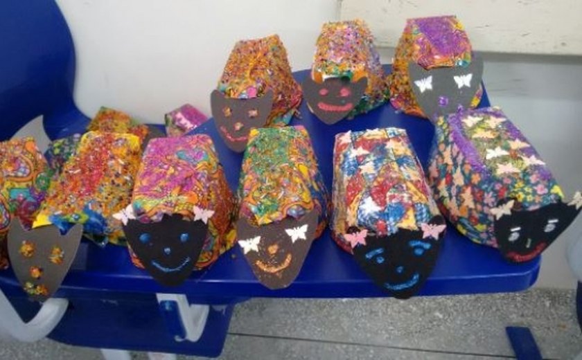 Cultura promove oficina de máscaras de carnaval para socioeducandos