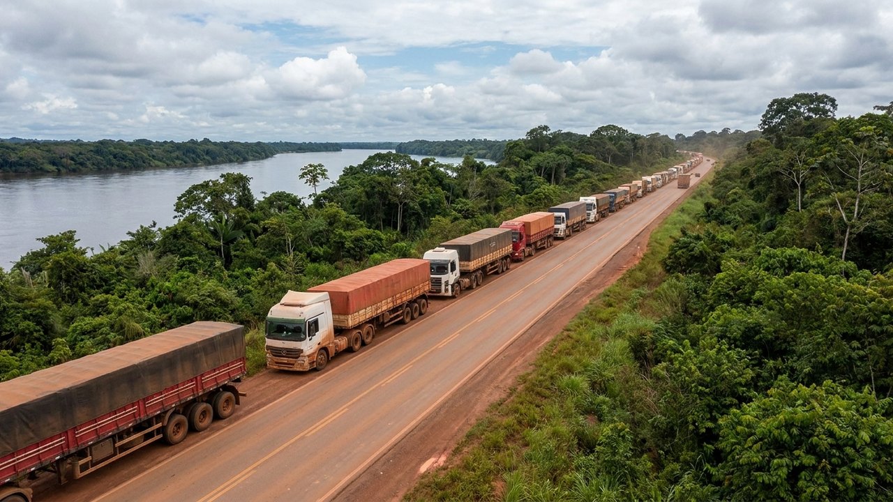 Não conceder hidrovias da região Norte deve adicionar 20 mil caminhões nas rodovias por ano