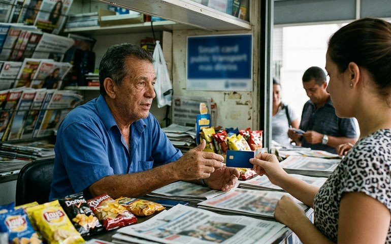 Nas bancas, procura pelo cartão Jaé é grande, mas jornaleiros ainda estão com dúvidas
