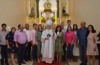 Prefeito e vice-prefeita participam de missa em homenagem a padroeira de Coruripe
