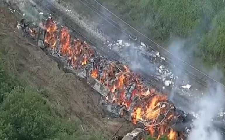 Com saques e até incêndios, trens de carga viram alvo de criminosos em SP