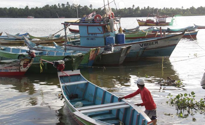 Barcos de pesca em Piaçabuçu