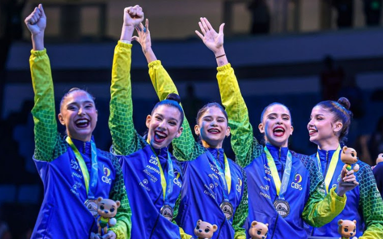 Brasil conquista duas medalhas inéditas no Mundial de Ginástica Rítmica, o melhor resultado do país na história da competição