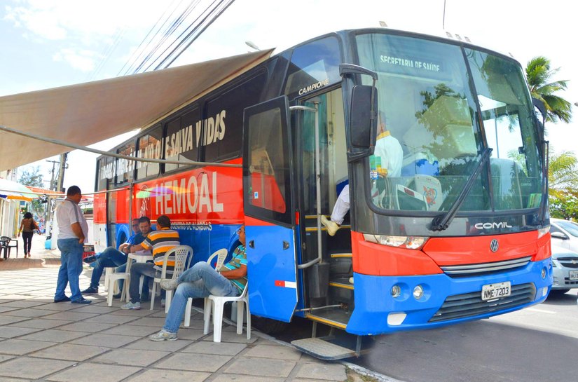 Unidade Móvel do Hemoal realiza coleta sangue em Arapiraca nesta terça-feira