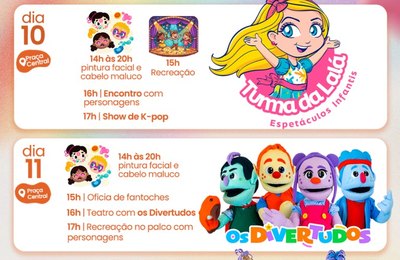 Shopping funciona durante feriadão com programação especial para o Dia das Crianças