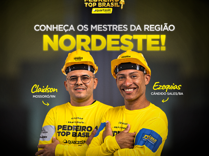 Nordeste terá dois finalistas na nova temporada do Pedreiro Top Brasil 2025 na TV Band