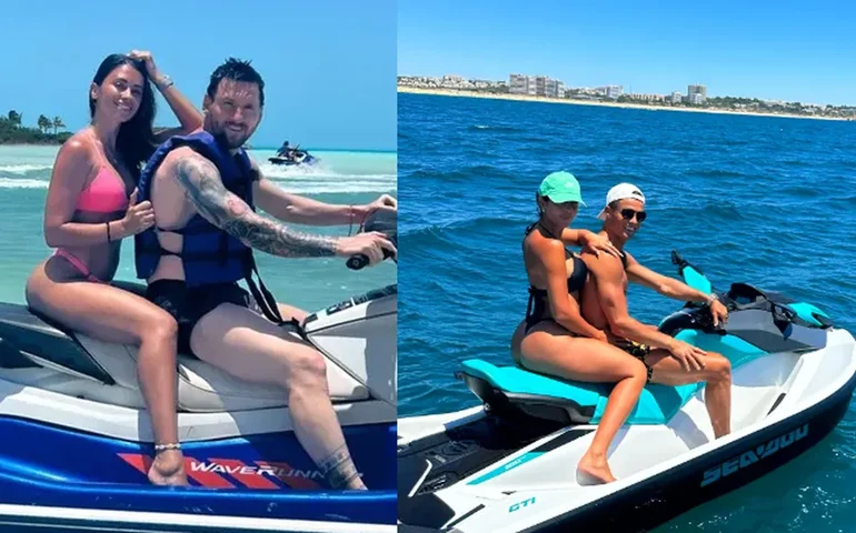 Iates, Jet skis, festas: quanto Messi, CR7 e Haaland gastaram nas férias