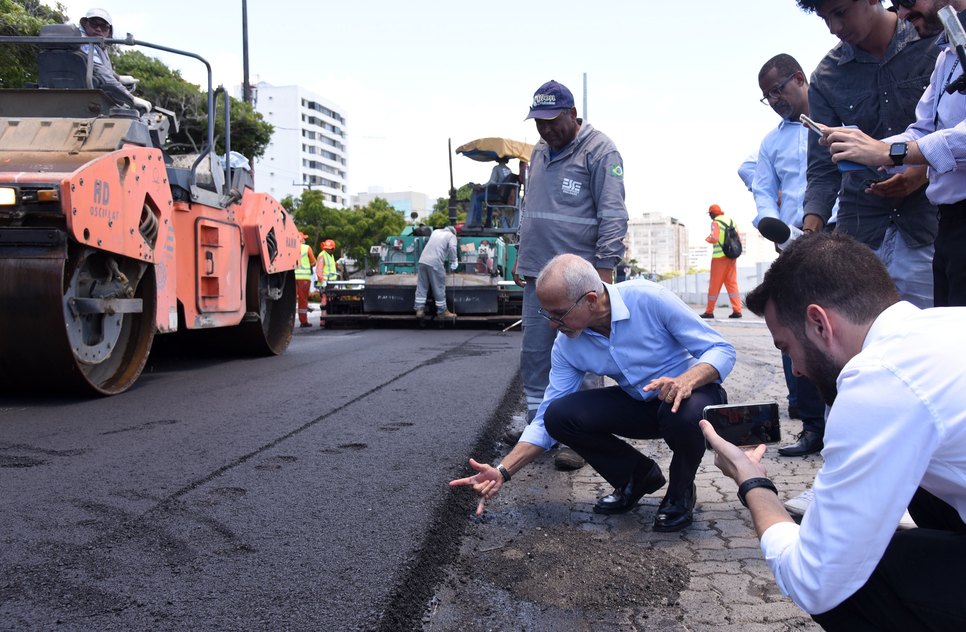 OBRAS NA AVENIDA BEIRA MAR / Foto: Ana Lícia Menezes/PMA