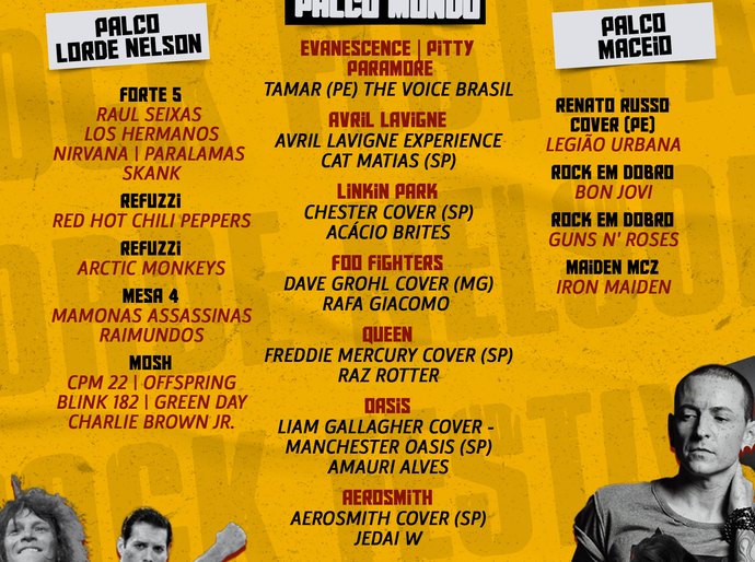 Agenda cultural: Festival de rock com mais de 25 tributos chega à sua 3ª edição em Maceió