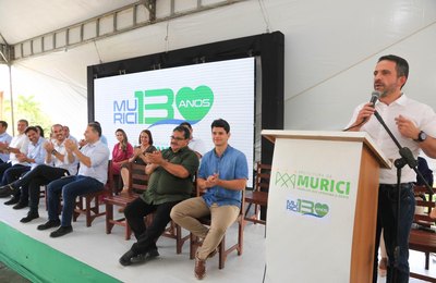 Em Murici, governador reafirma o "compromisso em promover melhor qualidade de vida para os alagoanos"