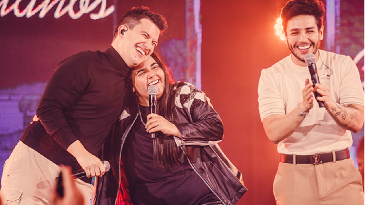 Yasmin Santos e Hugo e Guilherme juntos em single