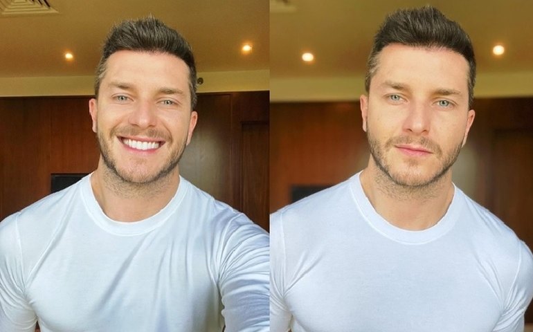 Klebber Toledo aparece caracterizado como Jesus do espetáculo 'Paixão de Cristo'