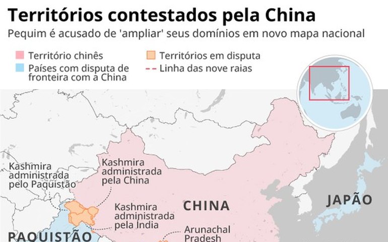 China: novo mapa 'amplia' território e irrita vizinhos como Índia, Malásia e Filipinas; entenda
