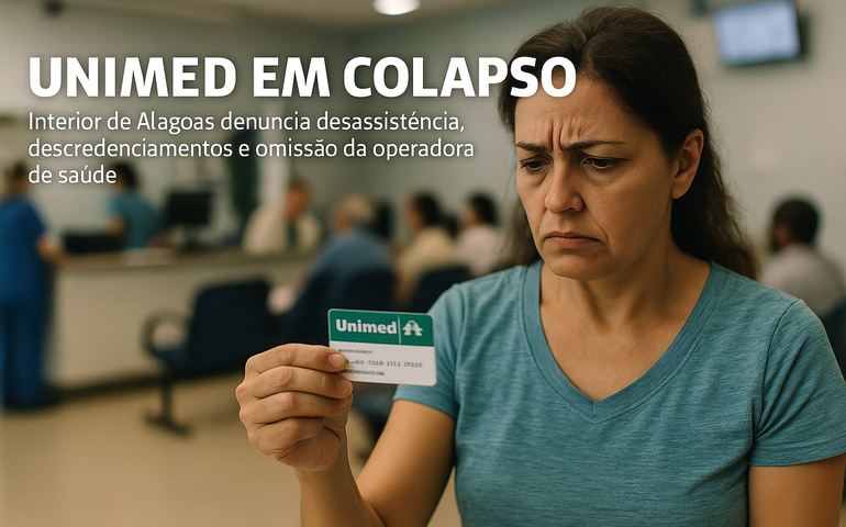 Interior de Alagoas denuncia desassistência, descredenciamentos e omissão da operadora UNIMED