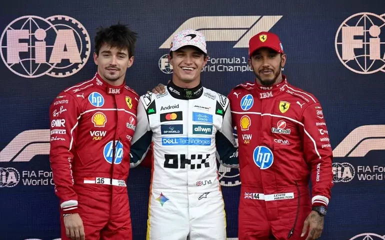 Norris vence Leclerc e fica com pole position do GP do México