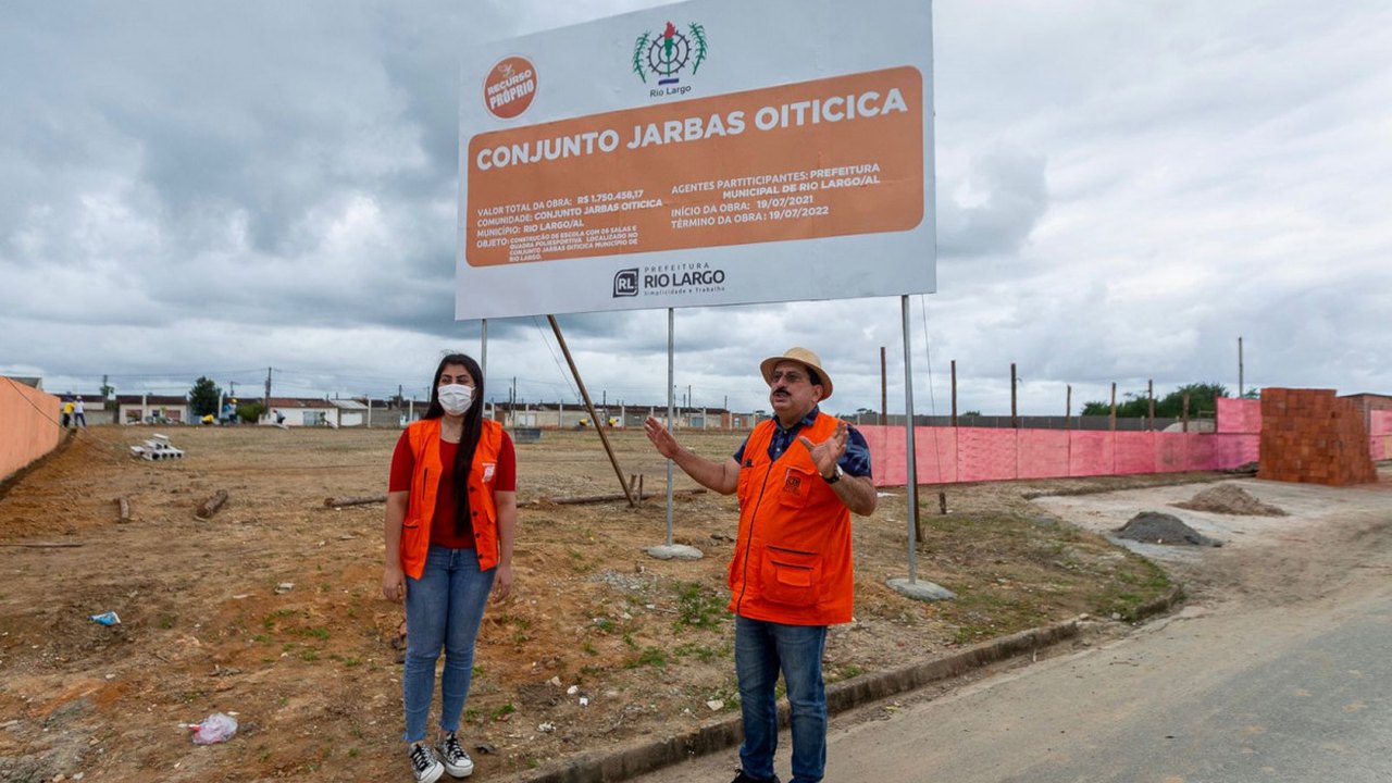 Moradores do Conjunto Jarbas Oiticica em Rio Largo serão beneficiados com a construção de nova unidade de ensino