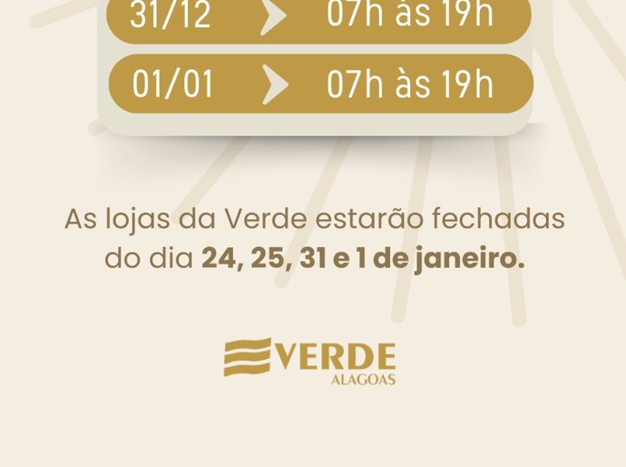 Confira os horários de funcionamento durante as festividades de final de ano