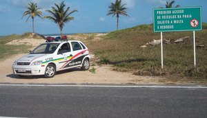 polícia praia