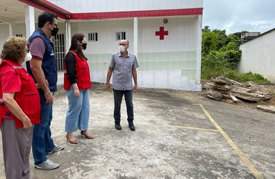 Sede da Cruz Vermelha Alagoas passa por limpeza nesta quarta-feira (8)