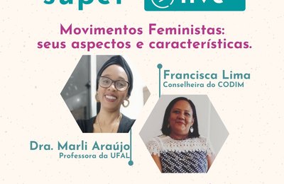 Conselho dos Direitos da Mulher fará live sobre movimentos feministas