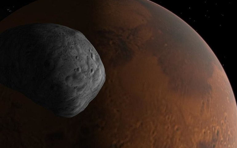 Nova pesquisa altera previsão sobre destruição de Fobos, lua de Marte