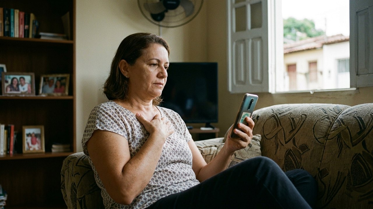 Mulher descobre problema cardíaco usando o telefone; entenda o caso