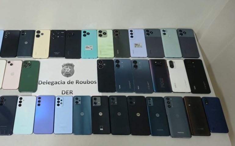 Polícia Civil recupera mais de 40 celulares roubados e furtados em Maceió