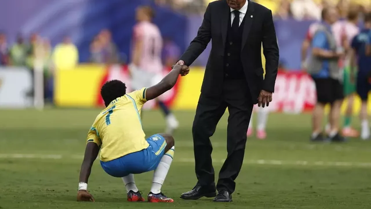Ancelotti e Vini Jr. são os piores do Brasil em empate com a Austrália; veja notas
