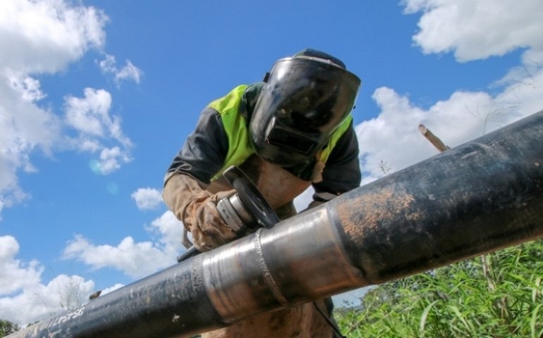 Construção do gasoduto Penedo–Arapiraca chega à etapa final